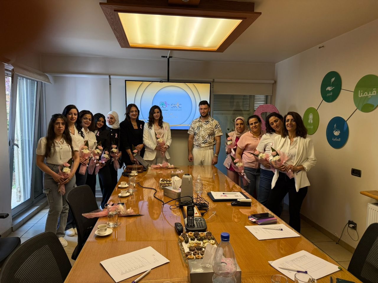 حملة توعية حول سرطان الثدي لسيدات شركة دبانه وشركاه